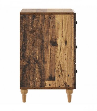 vidaXL Bedside Cabinet Old Wood 43x 41 x 66.5 cm Engineered Wood