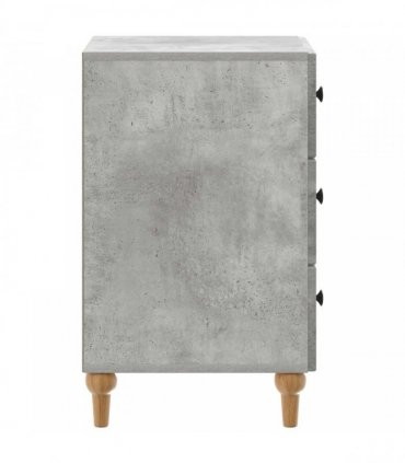 vidaXL Bedside Cabinet Concrete Grey 43x 41 x 66.5 cm Engineered Wood