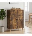 vidaXL Sideboard Smoked Oak 66 x 34.5 x 90 cm Engineered Wood — V0672158116