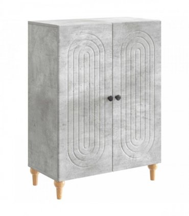 vidaXL Sideboard Concrete Grey 66 x 34.5 x 90 cm Engineered Wood — V0672158119