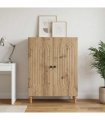 vidaXL Sideboard Artisan Oak 66 x 34.5 x 90 cm Engineered Wood — V0672158120