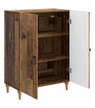 vidaXL Sideboard Old Wood 66 x 34.5 x 90 cm Engineered Wood — V0672158122