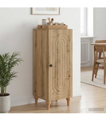 vidaXL Sideboard Artisan Oak 33 x 34.5 x 90 cm Engineered Wood — V0672158124