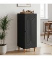 vidaXL Sideboard Black 33 x 34.5 x 90 cm Engineered Wood — V0672158125