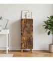 vidaXL Sideboard Smoked Oak 33 x 34.5 x 90 cm Engineered Wood — V0672158126