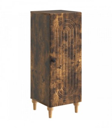 vidaXL Sideboard Smoked Oak 33 x 34.5 x 90 cm Engineered Wood — V0672158126