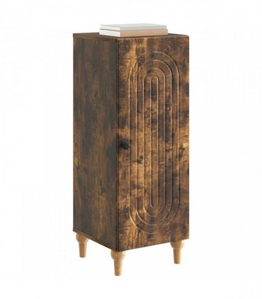 vidaXL Sideboard Smoked Oak 33 x 34.5 x 90 cm Engineered Wood — V0672158126