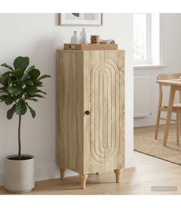 vidaXL Sideboard Sonoma Oak 33 x 34.5 x 90 cm Engineered Wood — V0672158128