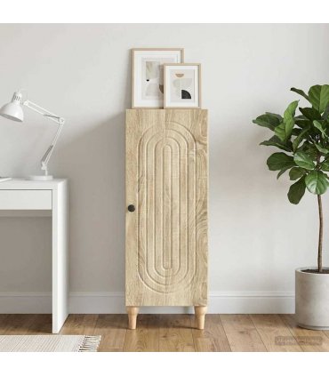 vidaXL Sideboard Sonoma Oak 33 x 34.5 x 90 cm Engineered Wood — V0672158128