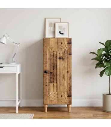 vidaXL Sideboard Old Wood 33 x 34.5 x 90 cm Engineered Wood — V0672158130