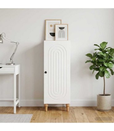 vidaXL Sideboard High Gloss White 33 x 34.5 x 90 cm Engineered Wood — V0672158131