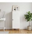 vidaXL Sideboard High Gloss White 33 x 34.5 x 90 cm Engineered Wood — V0672158131