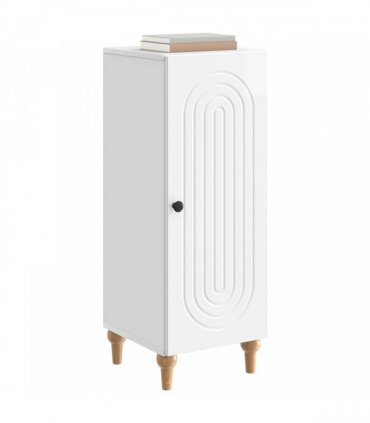 vidaXL Sideboard High Gloss White 33 x 34.5 x 90 cm Engineered Wood — V0672158131