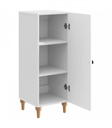 vidaXL Sideboard High Gloss White 33 x 34.5 x 90 cm Engineered Wood — V0672158131
