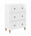 vidaXL Drawer Cabinet High Gloss White 66 x 34.5 x 90 cm — V0672158132