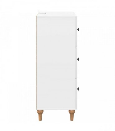 vidaXL Drawer Cabinet High Gloss White 66 x 34.5 x 90 cm — V0672158132