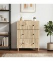 vidaXL Drawer Cabinet Sonoma Oak 66 x 34.5 x 90 cm Engineered Wood — V0672158133
