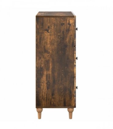 vidaXL Drawer Cabinet Smoked Oak 66 x 34.5 x 90 cm Engineered Wood — V0672158135