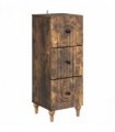vidaXL Drawer Cabinet Smoked Oak 33 x 34.5 x 90 cm Engineered Wood — V0672158143