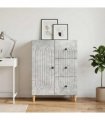 vidaXL Sideboard Concrete Grey 66 x 34.5 x 90 cm Engineered Wood — V0672158151