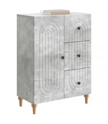 vidaXL Sideboard Concrete Grey 66 x 34.5 x 90 cm Engineered Wood — V0672158151