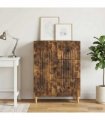 vidaXL Sideboard Smoked Oak 66 x 34.5 x 90 cm Engineered Wood — V0672158152