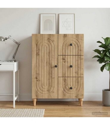 vidaXL Sideboard Artisan Oak 66 x 34.5 x 90 cm Engineered Wood — V0672158153