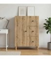 vidaXL Sideboard Artisan Oak 66 x 34.5 x 90 cm Engineered Wood — V0672158153