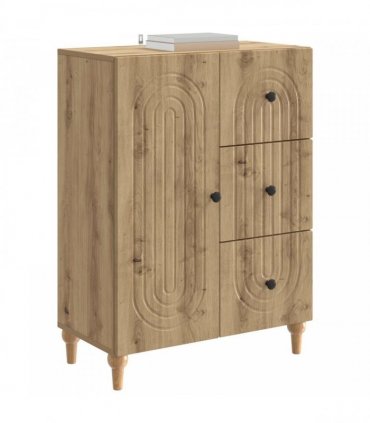 vidaXL Sideboard Artisan Oak 66 x 34.5 x 90 cm Engineered Wood — V0672158153