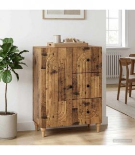 vidaXL Sideboard Old Wood 66 x 34.5 x 90 cm Engineered Wood — V0672158154