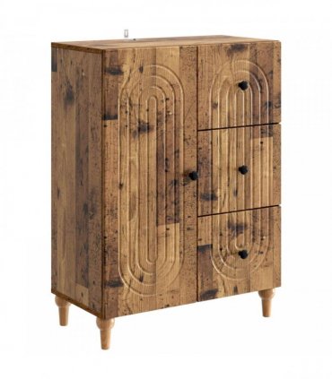vidaXL Sideboard Old Wood 66 x 34.5 x 90 cm Engineered Wood — V0672158154