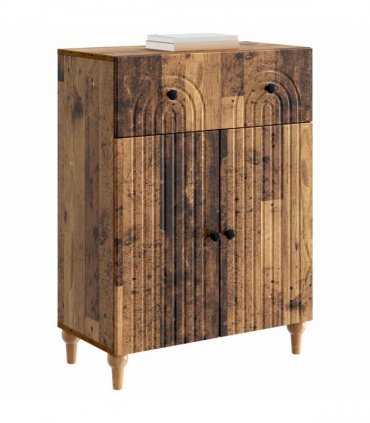 vidaXL Sideboard Old Wood 66 x 34.5 x 90 cm Engineered Wood — V0672158156