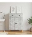vidaXL Sideboard Concrete Grey 66 x 34.5 x 90 cm Engineered Wood — V0672158159
