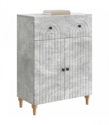 vidaXL Sideboard Concrete Grey 66 x 34.5 x 90 cm Engineered Wood — V0672158159