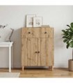vidaXL Sideboard Artisan Oak 66 x 34.5 x 90 cm Engineered Wood — V0672158160