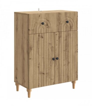 vidaXL Sideboard Artisan Oak 66 x 34.5 x 90 cm Engineered Wood — V0672158160