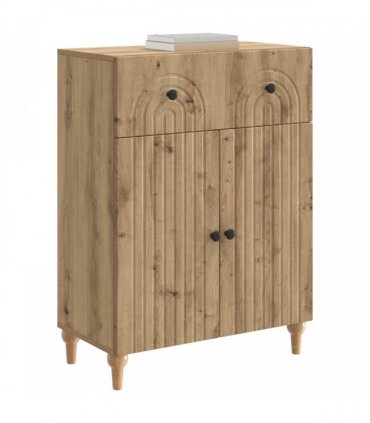 vidaXL Sideboard Artisan Oak 66 x 34.5 x 90 cm Engineered Wood — V0672158160
