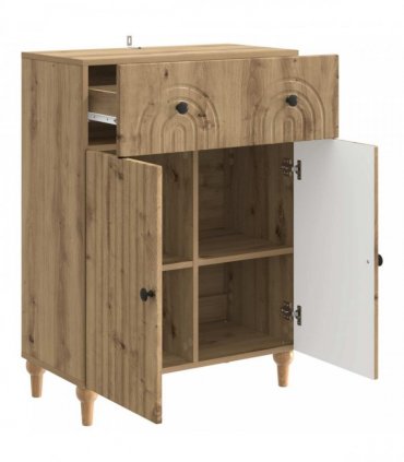 vidaXL Sideboard Artisan Oak 66 x 34.5 x 90 cm Engineered Wood — V0672158160