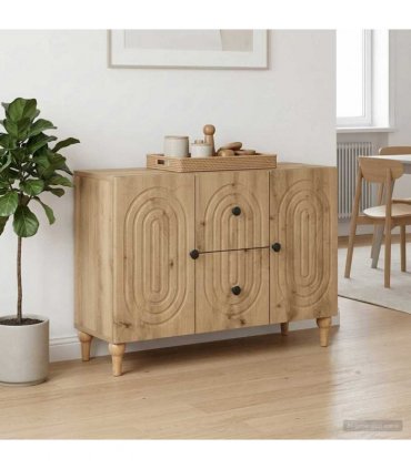 vidaXL TV Cabinet Artisan Oak 89 x 34.5 x 60 cm Engineered Wood