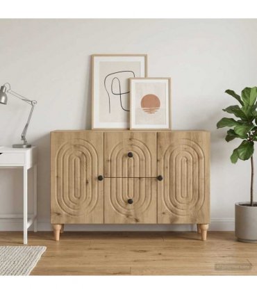 vidaXL TV Cabinet Artisan Oak 89 x 34.5 x 60 cm Engineered Wood