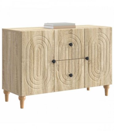 vidaXL TV Cabinet Sonoma Oak 89 x 34.5 x 60 cm Engineered Wood