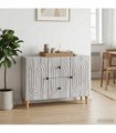 vidaXL TV Cabinet Grey Sonoma 89 x 34.5 x 60 cm Engineered Wood