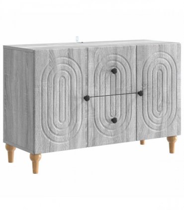 vidaXL TV Cabinet Grey Sonoma 89 x 34.5 x 60 cm Engineered Wood