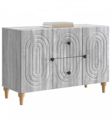 vidaXL TV Cabinet Grey Sonoma 89 x 34.5 x 60 cm Engineered Wood