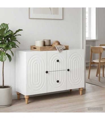 vidaXL TV Cabinet High Gloss White 89 x 34.5 x 60 cm Engineered Wood