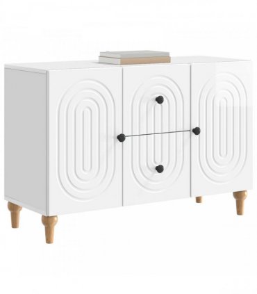 vidaXL TV Cabinet High Gloss White 89 x 34.5 x 60 cm Engineered Wood