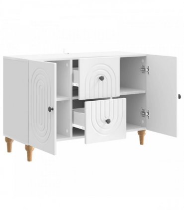 vidaXL TV Cabinet High Gloss White 89 x 34.5 x 60 cm Engineered Wood