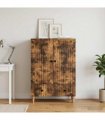 vidaXL Sideboard Smoked Oak 66 x 34.5 x 95 cm Engineered Wood — V0672158171