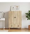 vidaXL Sideboard Sonoma Oak 66 x 34.5 x 95 cm Engineered Wood — V0672158172
