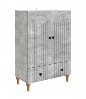 vidaXL Sideboard Concrete Grey 66 x 34.5 x 95 cm Engineered Wood — V0672158173
